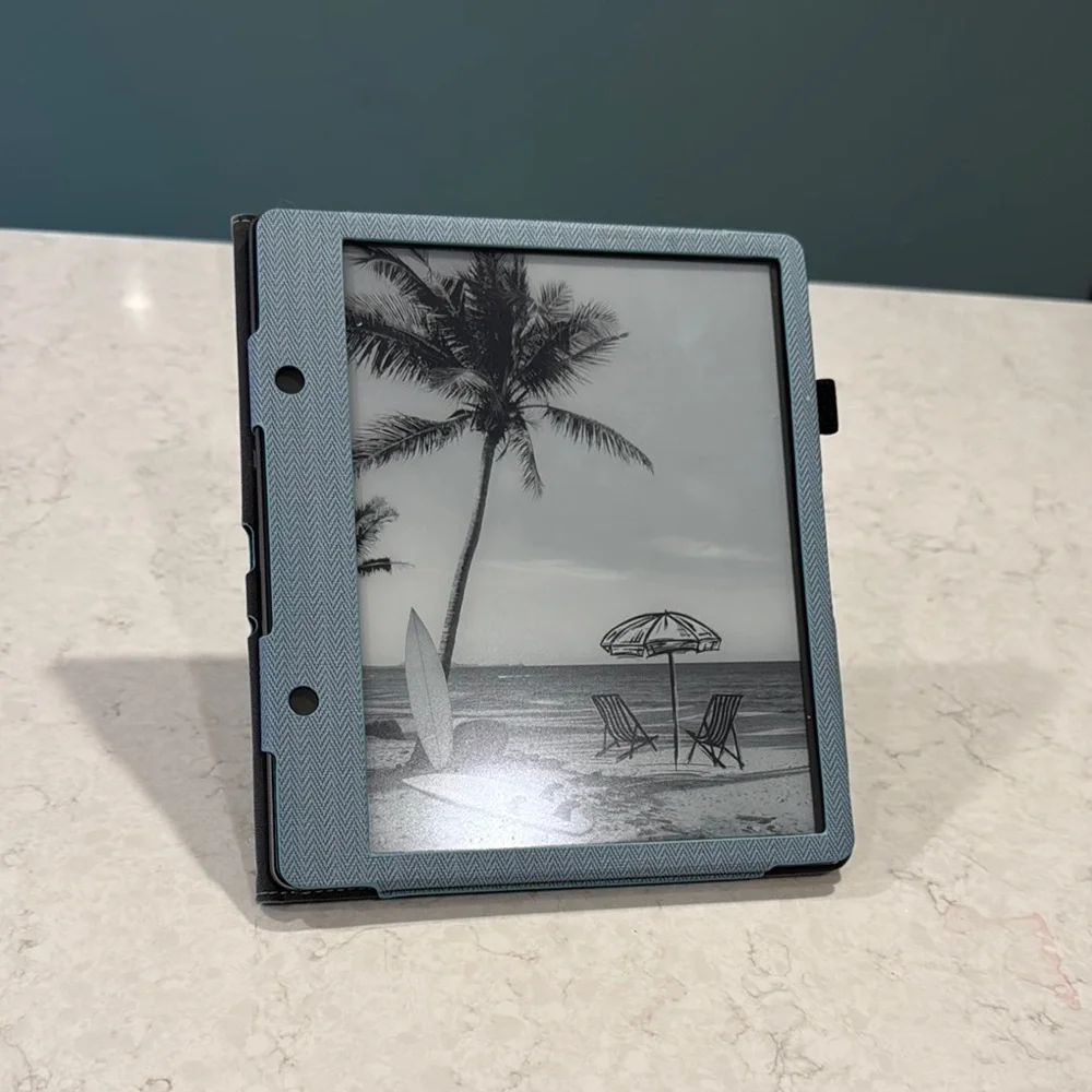Amazon Blue eBook Reader with Sleek Design